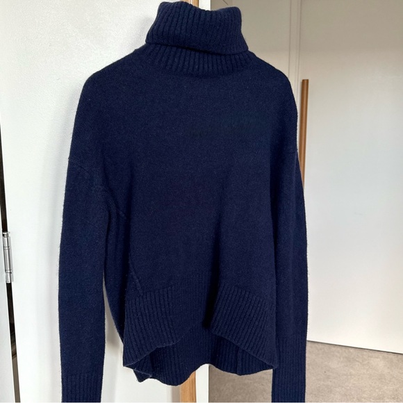 & Other Stories Deep Blue Knitwear Wool Winter Turtleneck. S size, true to size - Picture 3 of 9
